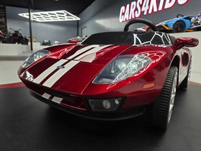 Carro elétrico para crianças Ford GT 2 pessoas 24V Pneus EVA, Assento de couro sintético Vermelho metálico