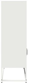 Aparador alto 68x39x123 cm aço branco