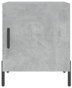 Mesa cabeceira 2pcs 40x40x50 cm derivados madeira cinza cimento