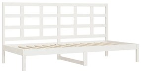 Sofá-cama sem colchão 80x200 cm madeira de pinho maciça branco
