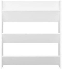 Sapateira de parede 80x18x90 cm derivados de madeira branco