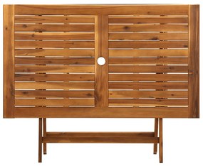 Mesa de jardim dobrável 120x70x75 cm madeira de acácia maciça