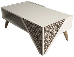 Mesa de Centro Beril – Creme – 105x58x40 cm