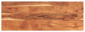 vidaXL Tampo de mesa retangular 140x50x2,5 cm madeira de acácia maciça