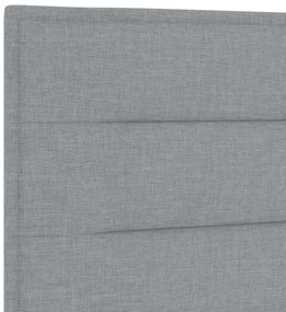 Cama vidaXL Cinza Claro 90x190 cm Tecido