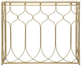 MESA CONSOLA ARAB 96,5X41X78 CM DOURADO