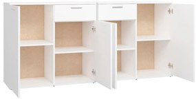 Aparador 160x36x75 cm contraplacado branco