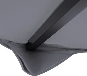 Substituição de Cobertura para Pergola de Jardim (NÃO INCLUIDA) Tela de Substituição para Gazebo Tenda 3x3 m Cinza