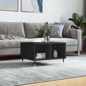 vidaXL Mesa de centro 60x50x36,5 cm derivados de madeira preto