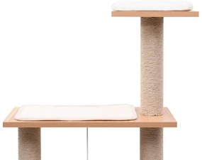 Árvore para gatos c/ tapete arranhador sisal 123 cm