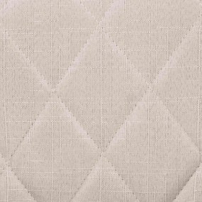 Banco de bar Lazio em tecido e com estrutura preta 46 x 83-104 x 49 cm Creme