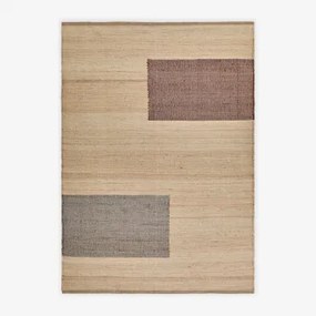 Alfombra Retangular De Exterior Em Juta E Algodão Brianda Cores Naturais & 160 X 230 Cm - Sklum