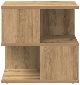 Mesa de Apoio vidaXL Artisan Carvalho 40x40x40 cm Madeira de Engenhari