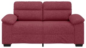 Sofá de 2 lugares tecido 120 cm vermelho tinto