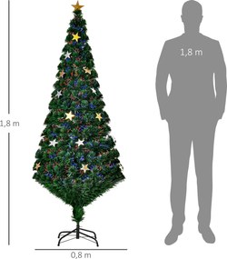Árvore de Natal Artificial Pinheiros 180 cm com Suporte Decorações de