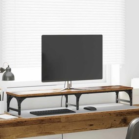 vidaXL Suporte para Monitor Madeira Antiga 105 x 23 x 15,5 cm