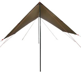 Lona de campismo 462x306x211 cm impermeável castanho