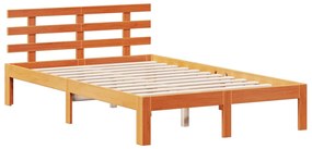 Cama com estante sem colchão 135x190 cm pinho maciço