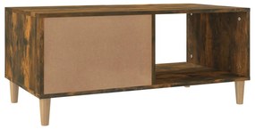 Mesa centro 89,5x50x40 cm madeira processada carvalho fumado