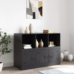 Aparador 99x39x73 cm aço preto