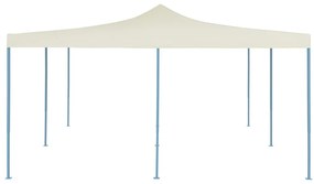 Tenda dobrável 5x5 m creme