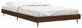 Estrutura cama s/ colchão derivados madeira carvalho castanho