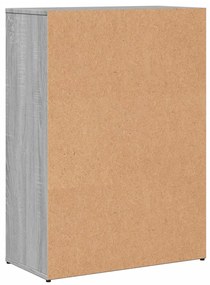 Aparador 60 x 30 x 84 cm derivados de madeira cinzento sonoma