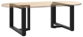 Pés para mesa de centro em forma de T, 2 peças, preto, 60x25x(42-43) c