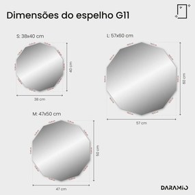 Espelho atípico com LED G11