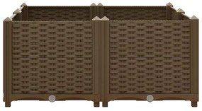 Canteiro elevado 80x80x38 cm polipropileno