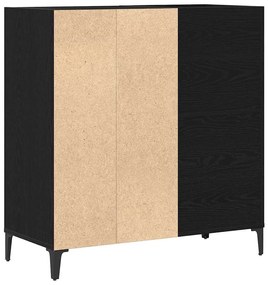 Armário de Registro vidaXL Carvalho Preto 84,5x38x89 cm Madeira Engenh