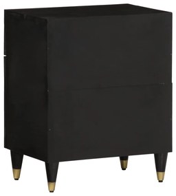 Mesa de cabeceira 50x33x60 cm madeira de mangueira maciça