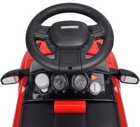 Carro eléctrico Land Rover 348 para crianças com musica, vermelho