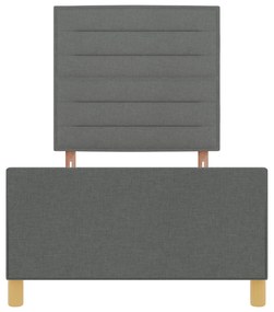 Cama vidaXL Cinza Escuro 80x200 cm em Tecido