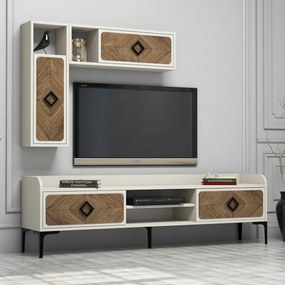 Unidade de TV Samba – Walnut Cream – 180x52x35 cm