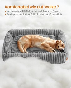 Cama ortopédica para cães de tamanho médio 120 x 85 x 23 cm Cinzenta