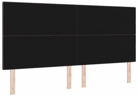 Cabeceira LED marrom escuro, 100 cm, em tecido.