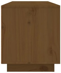 Móvel de TV 80x35x40,5 cm madeira de pinho maciça castanho mel