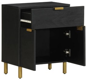 Mesa de cabeceira 50x33x60 cm derivados de madeira preto