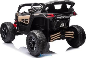 Carro elétrico para crianças 1 a 6 años 24V MP4 CAN-AM Maverick Buggy Caqui