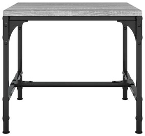 Mesas de apoio 2 pcs 40x40x35 cm deriv. madeira cinzento sonoma