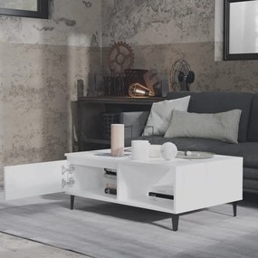 Mesa de centro 90x60x35 cm contraplacado branco