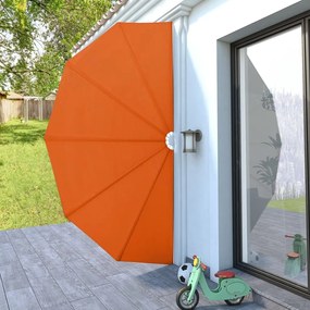 Toldo lateral dobrável para terraço 200 cm terracota