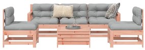 vidaXL 6 pcs conj. sofás jardim madeira abeto-de-douglas