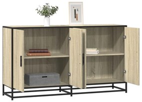 vidaXL Aparador 134x35x76 cm derivados de madeira carvalho sonoma