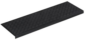Tapetes para degraus de escada 10 pcs 25x75 cm borracha