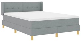 Cama Box com Colchão Cinza Claro - 160x200 cm