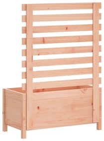 Vaso de jardim c/ suporte 79x39,5x114 cm madeira douglas maciça