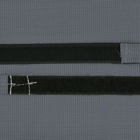 Encosto cabeça cadeira de pátio 40x7,5x15 cm textilene cinza