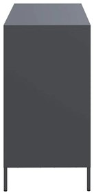 Aparador 101,5x39x73,5 cm aço laminado a frio antracite